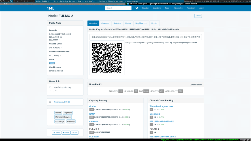 Bitcoin Lightning Node